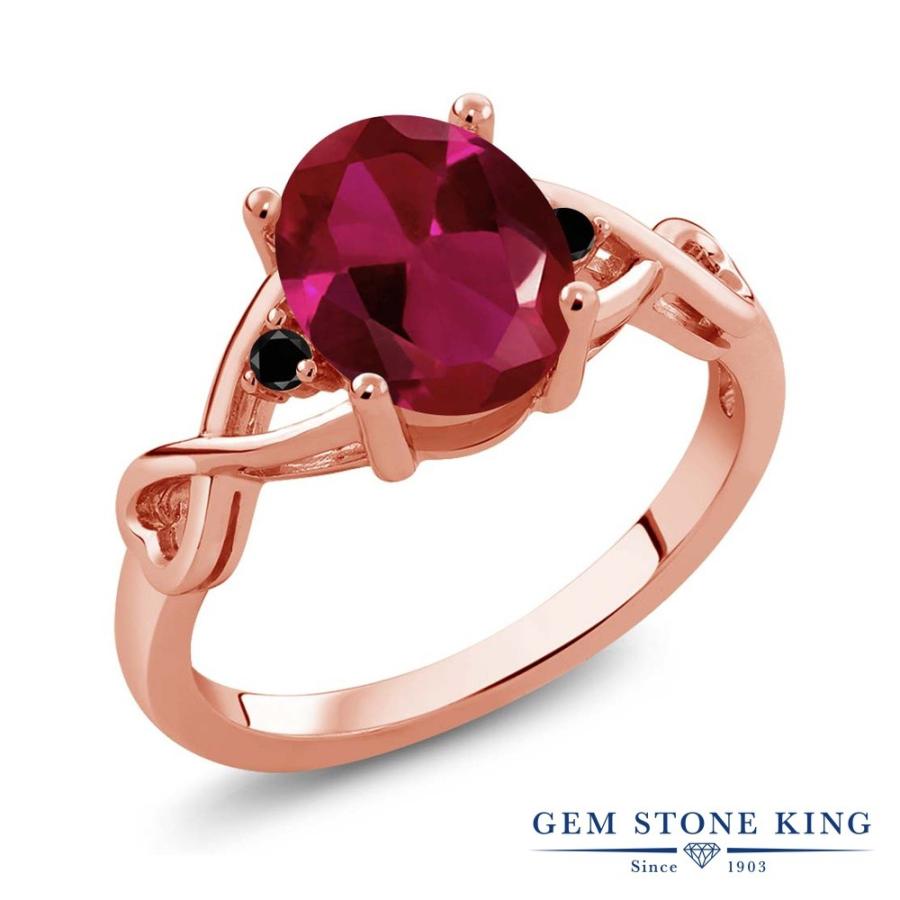 シンセティック ルビー リング レディース 指輪 ピンクゴールド 加工 7月 誕生石 お守り 誕生日プレゼント 女性 ブランド