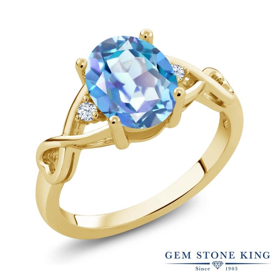 天然 ミスティック クオーツ リング レディース 指輪 イエローゴールド 加工 天然石 お守り ブランド