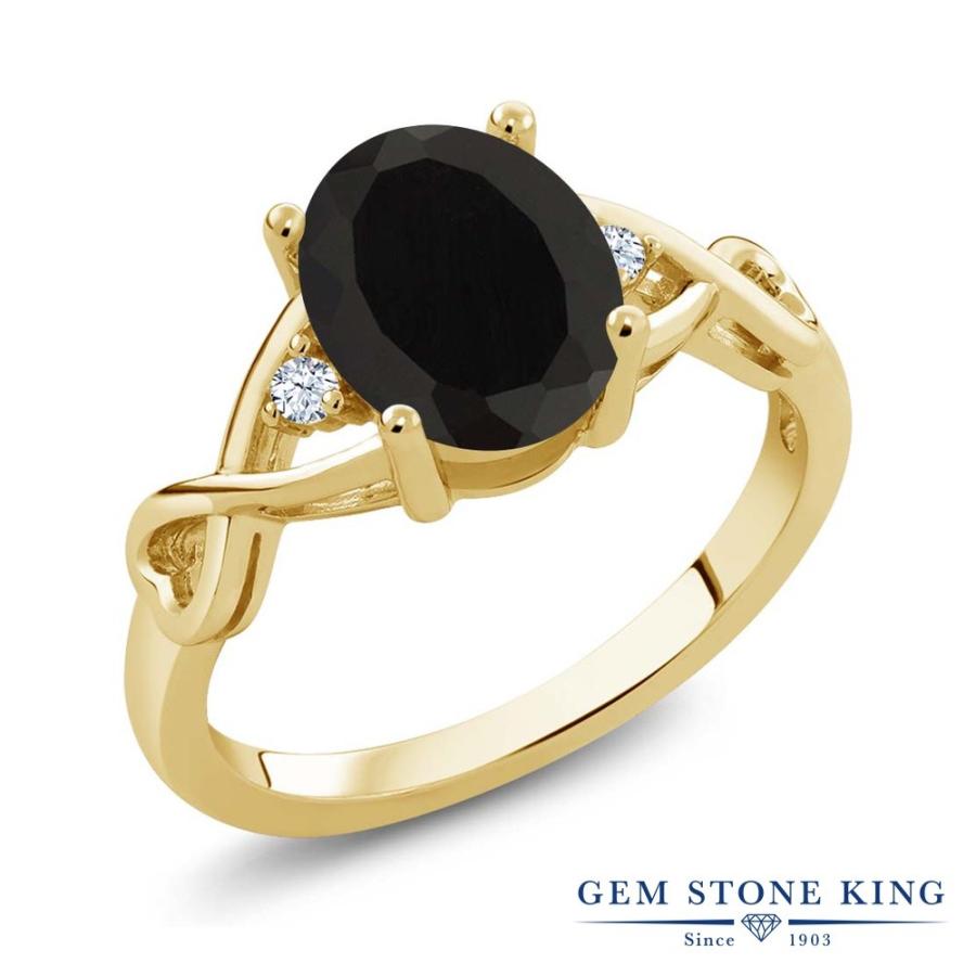 天然 オニキス リング レディース 指輪 イエローゴールド 加工 天然石 8月 誕生石 お守り 誕生日プレゼント 女性 ブランド