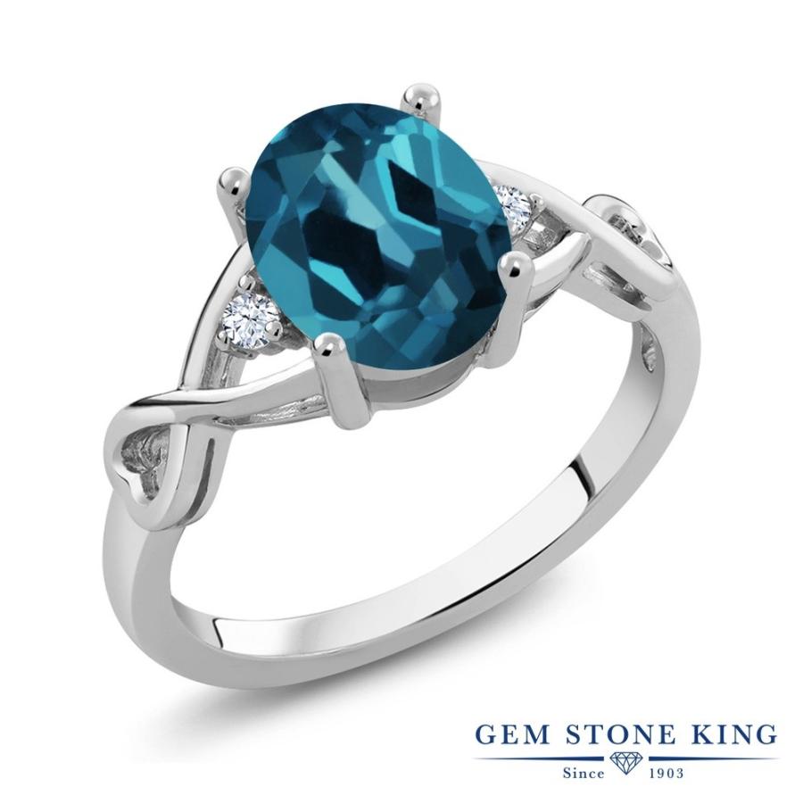 天然 ロンドンブルートパーズ リング レディース 指輪 天然石 11月 誕生石 お守り 誕生日プレゼント 女性 ブランド