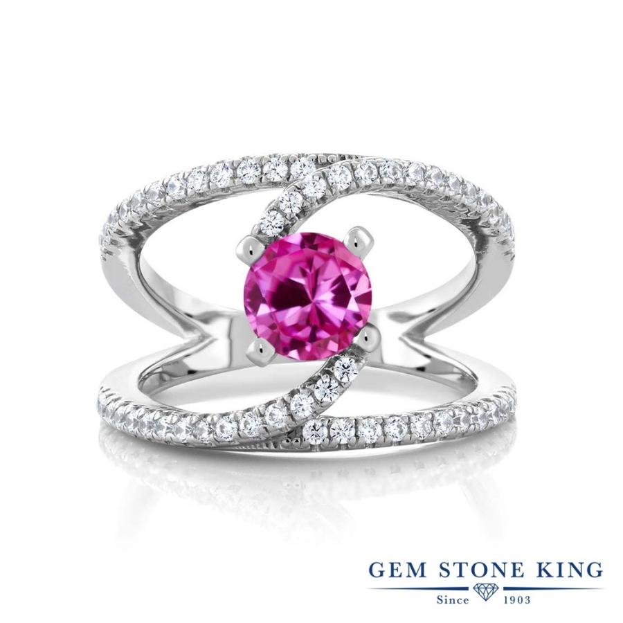シンセティック ピンクサファイア リング レディース 指輪 9月 誕生石 お守り 誕生日プレゼント 女性 ブランド
