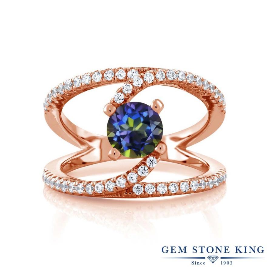 天然 ミスティック トパーズ リング レディース 指輪 ピンクゴールド 加工 天然石 お守り ブランド