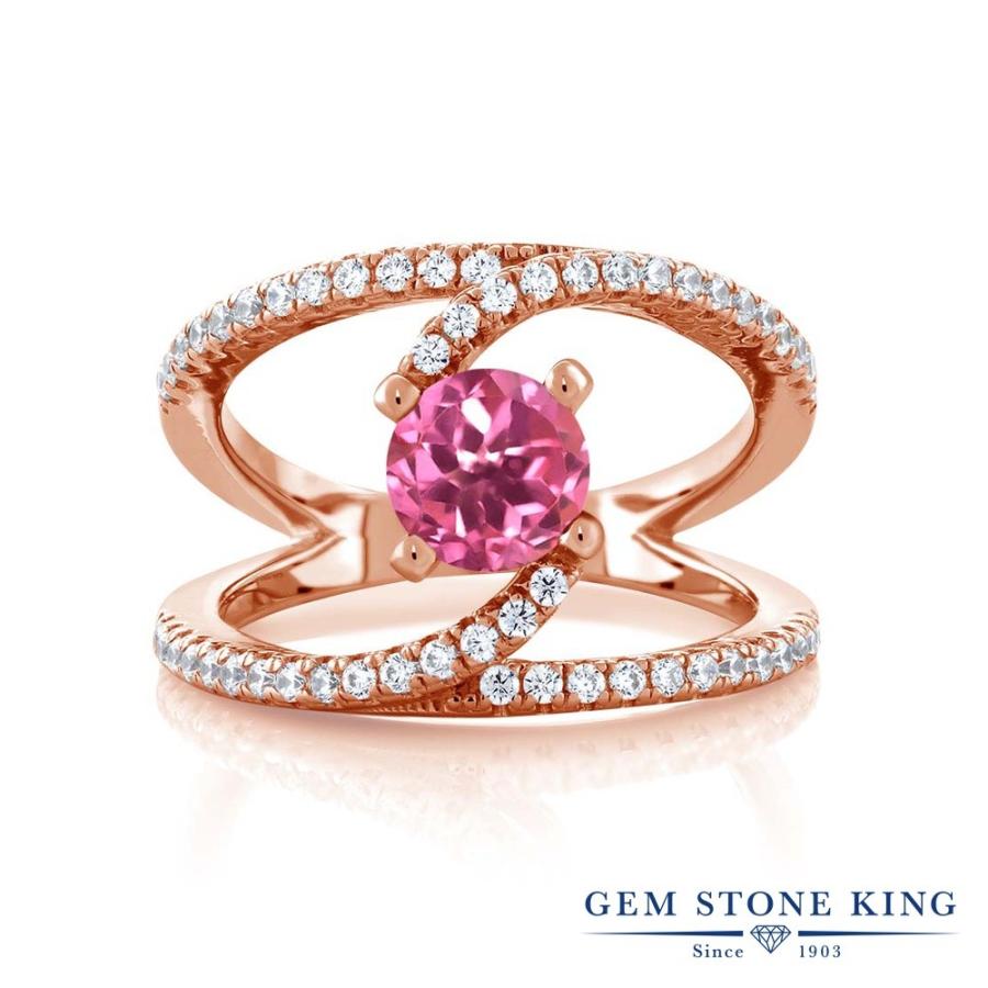 天然 ミスティック トパーズ リング レディース 指輪 ピンクゴールド 加工 天然石 お守り ブランド