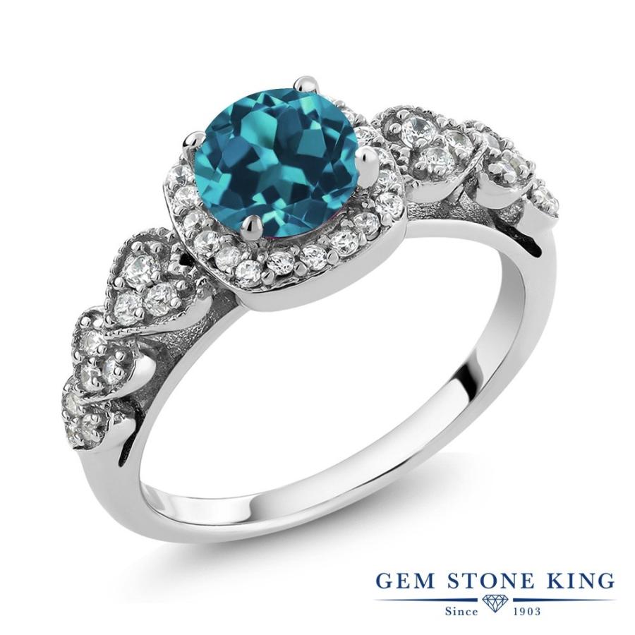 天然 ロンドンブルートパーズ リング レディース 指輪 天然石 11月 誕生石 お守り 誕生日プレゼント 女性 ブランド