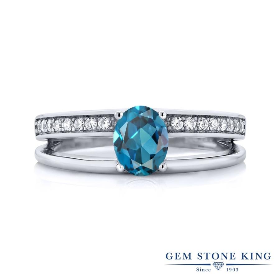 天然 ロンドンブルートパーズ リング レディース 指輪 天然石 11月 誕生石 お守り 誕生日プレゼント 女性 ブランド