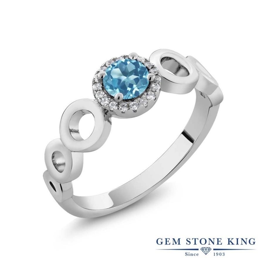 天然 スイスブルートパーズ リング レディース 指輪 天然石 11月 誕生石 お守り 誕生日プレゼント 女性 ブランド