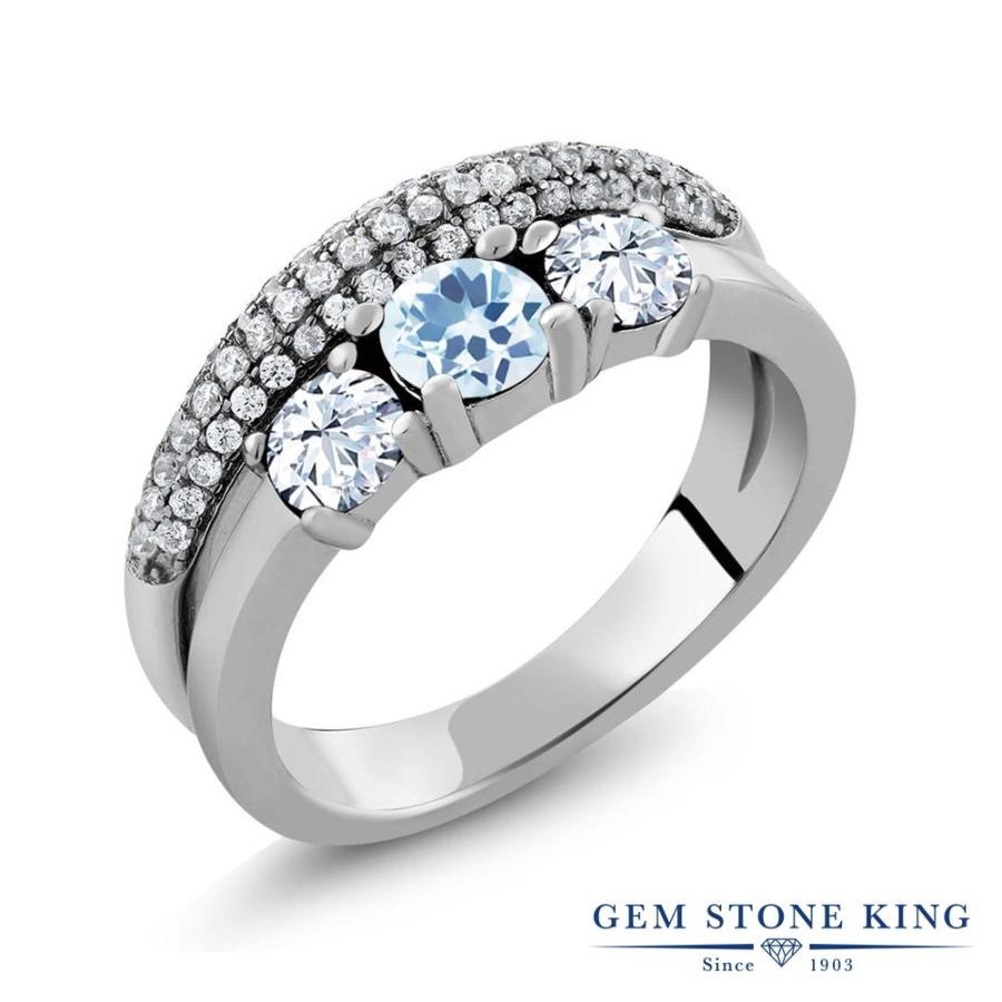 天然 スカイブルートパーズ リング レディース 指輪 天然石 11月 誕生石 お守り 誕生日プレゼント 女性 ブランド