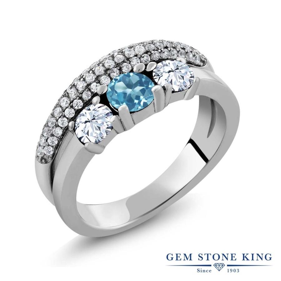 天然 スイスブルートパーズ リング レディース 指輪 天然石 11月 誕生石 お守り 誕生日プレゼント 女性 ブランド