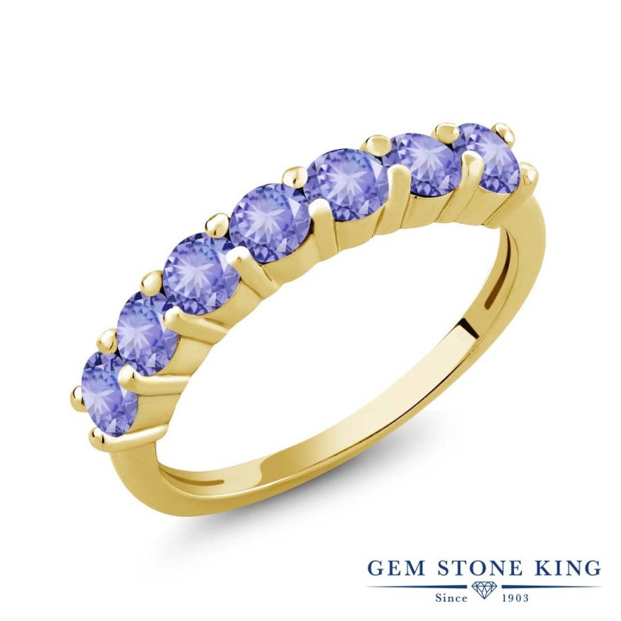 天然 タンザナイト リング レディース 指輪 イエローゴールド 加工 天然石 12月 誕生石 お守り 誕生日プレゼント 女性 ブランド