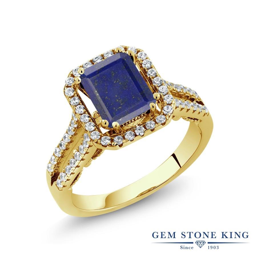 天然 ラピスラズリ リング レディース 指輪 イエローゴールド 加工 天然石 12月 誕生石 お守り 誕生日プレゼント 女性 ブランド