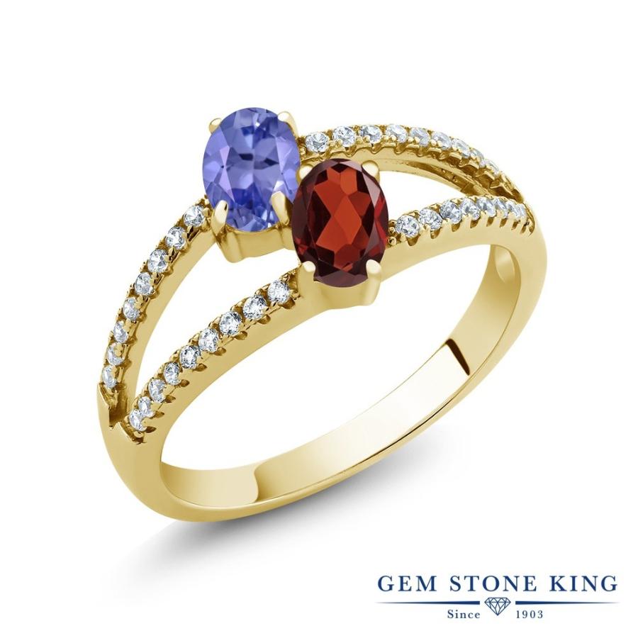 天然 タンザナイト リング レディース 指輪 イエローゴールド 加工 天然石 12月 誕生石 お守り 誕生日プレゼント 女性 ブランド