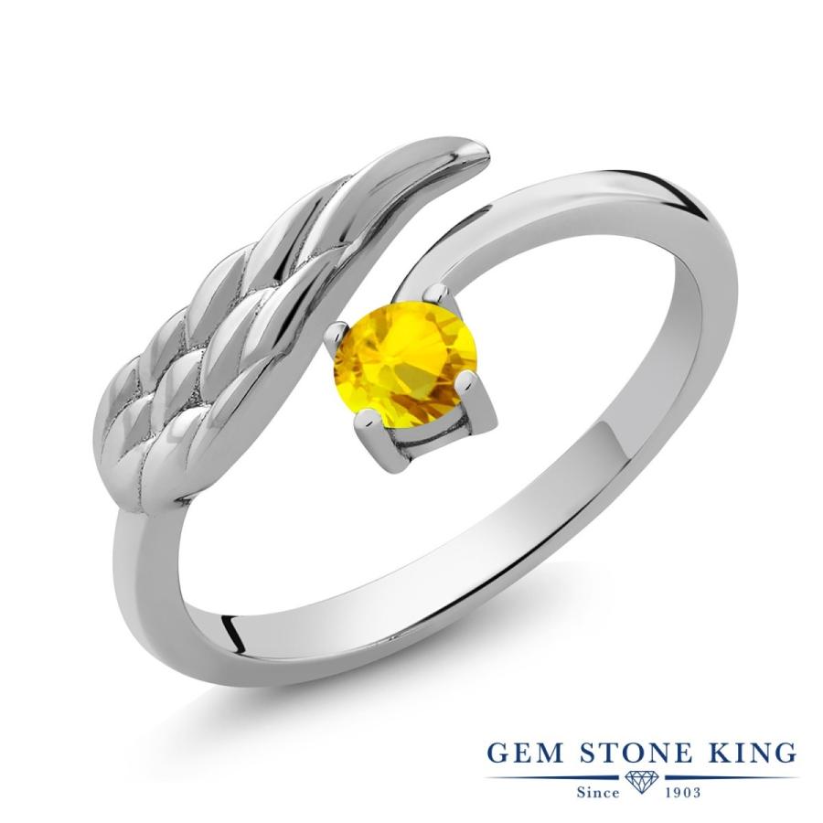 天然 イエローサファイア リング レディース 指輪 天然石 9月 誕生石 お守り 誕生日プレゼント 女性 ブランド