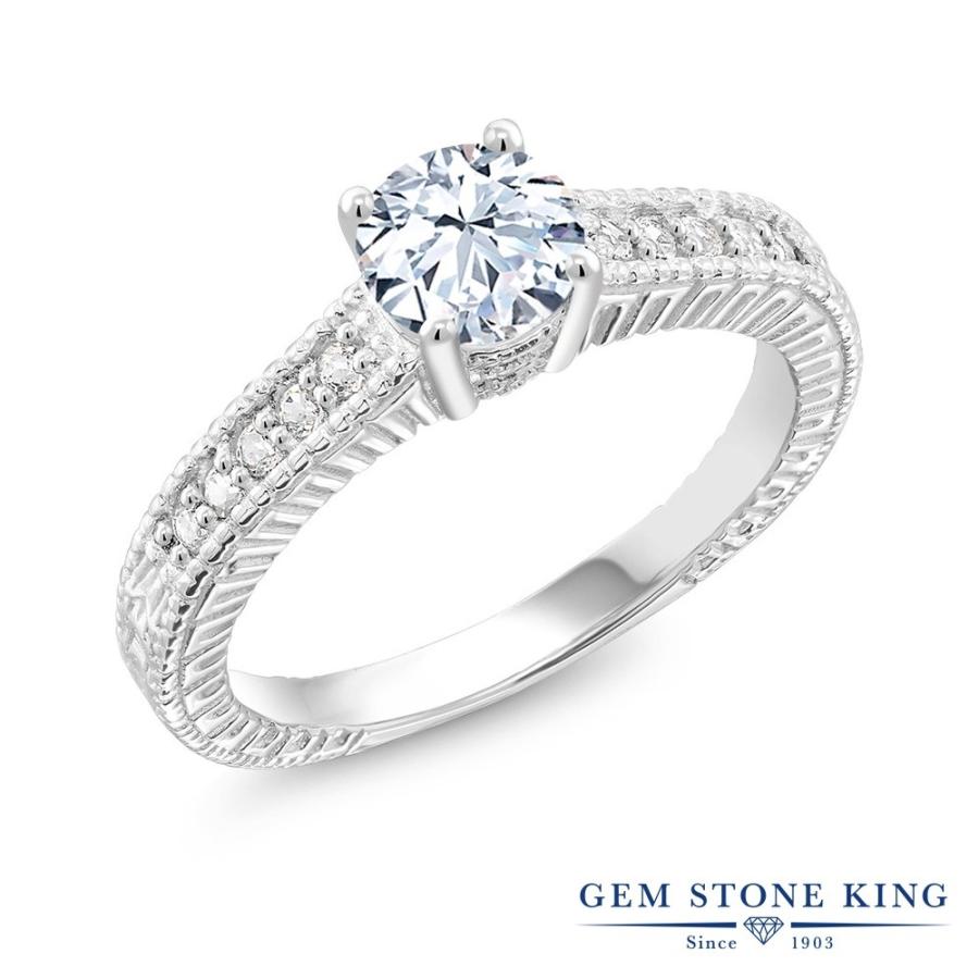 シンセティック ホワイトサファイア リング 指輪 9月 誕生石 お守り