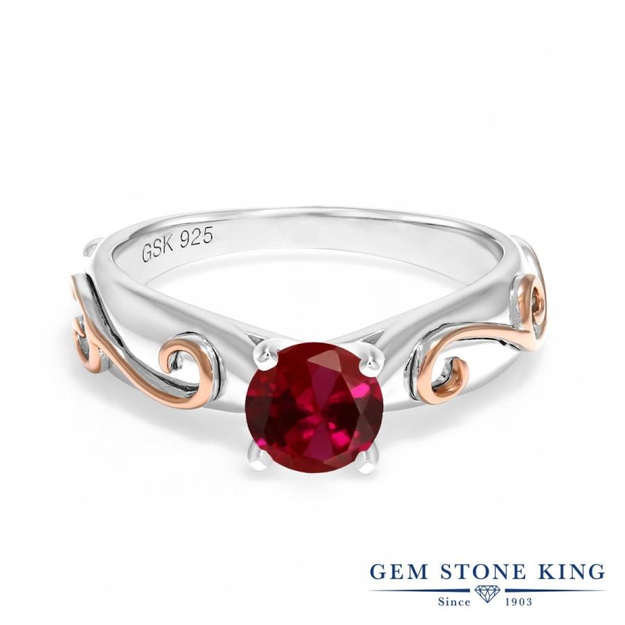 シンセティック ルビー リング レディース 指輪 7月 誕生石 お守り 誕生日プレゼント 女性 ブランド