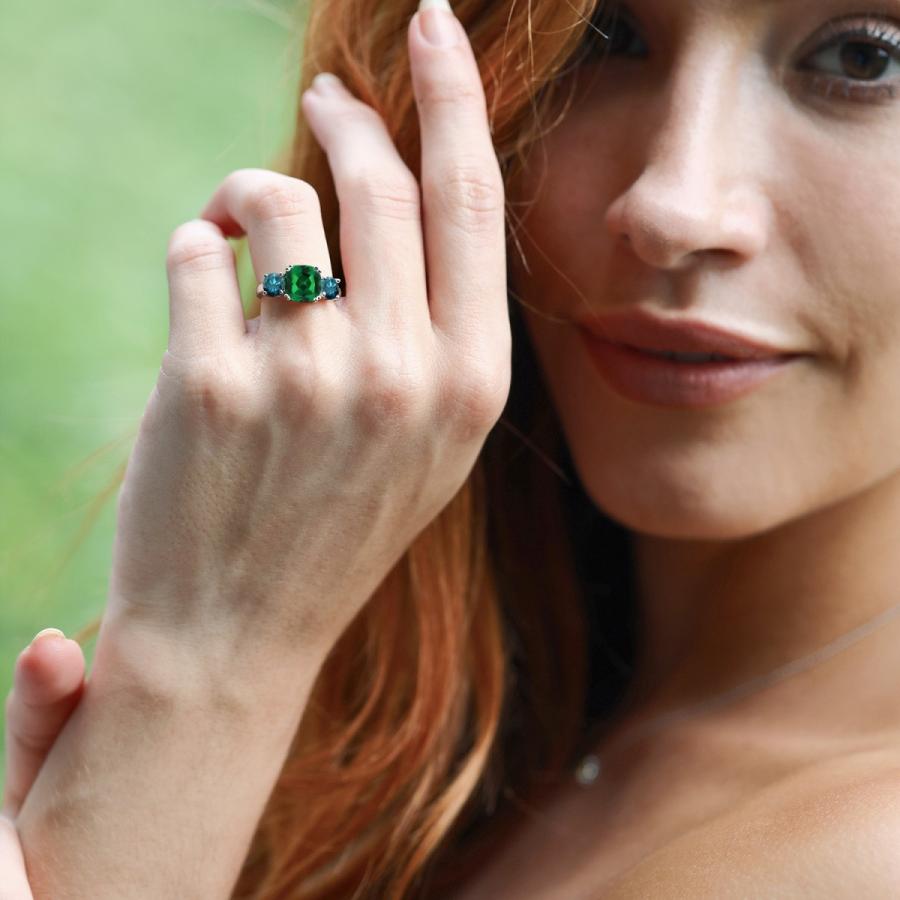 ナノ エメラルド リング レディース 指輪 ブランド ダイヤモンド ネックレス K18 一粒 0.3ct 鑑定書付 0.30ctup Gカラー FLクラス 3EXカット H&C CGL