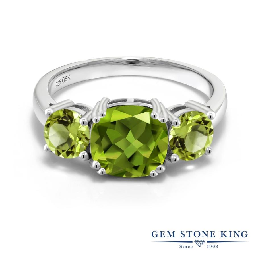 天然 ペリドット リング レディース 指輪 プラチナ コーテイング 天然石 8月 誕生石 お守り 誕生日プレゼント 女性 ブランド