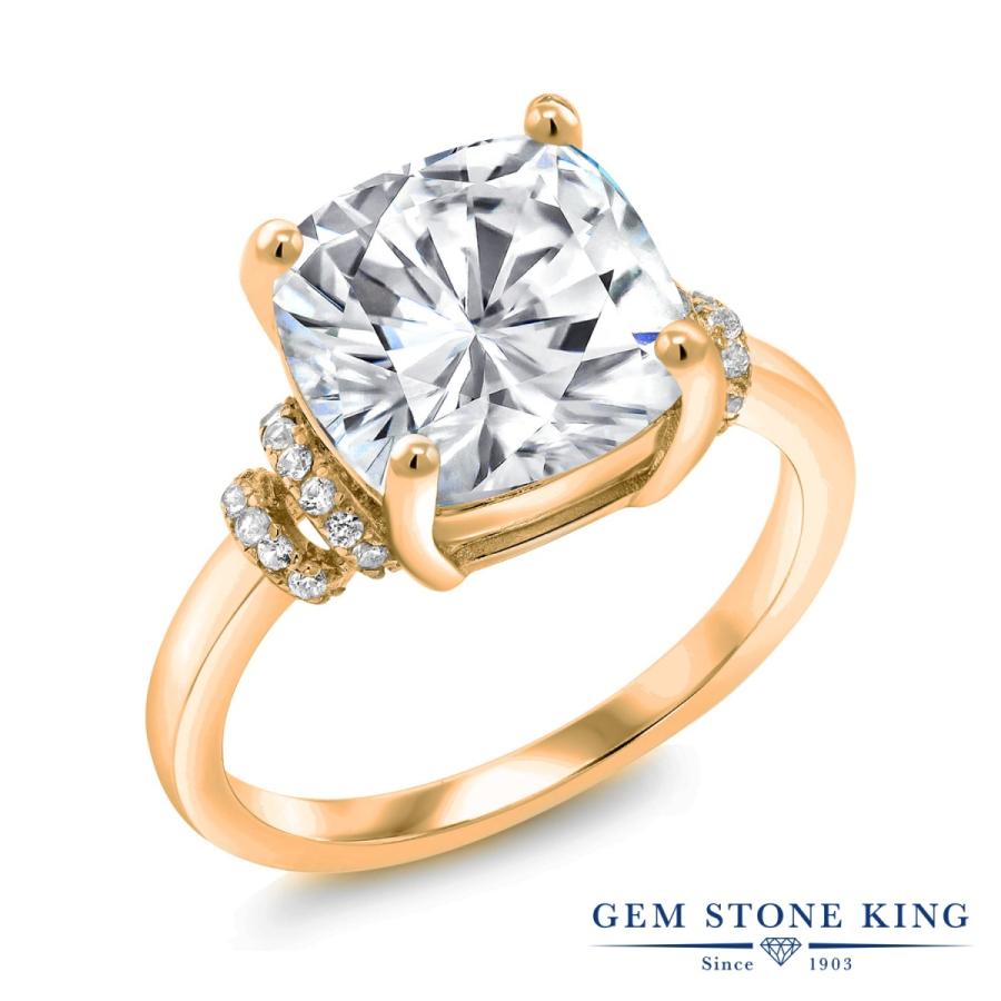 指輪 レディース リング モアサナイト イエローゴールド 加工 プレゼント 女性 ブランド(19700円)