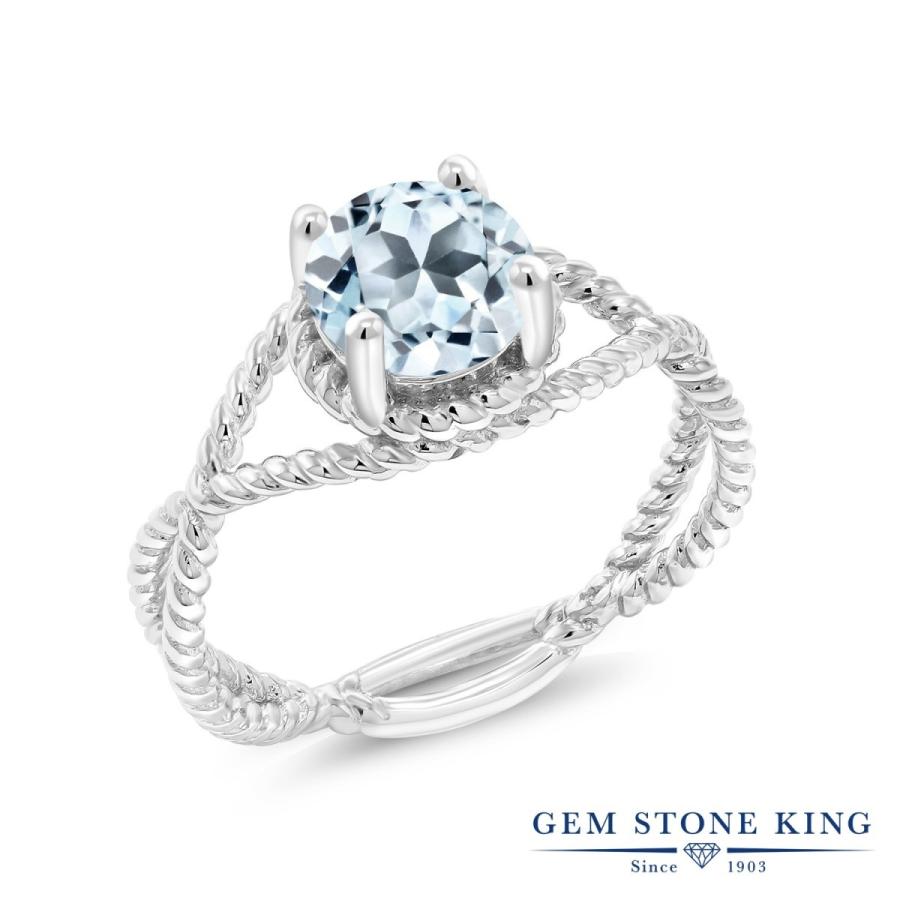 天然 スカイブルートパーズ リング レディース 指輪 天然石 11月 誕生石 お守り 誕生日プレゼント 女性 ブランド