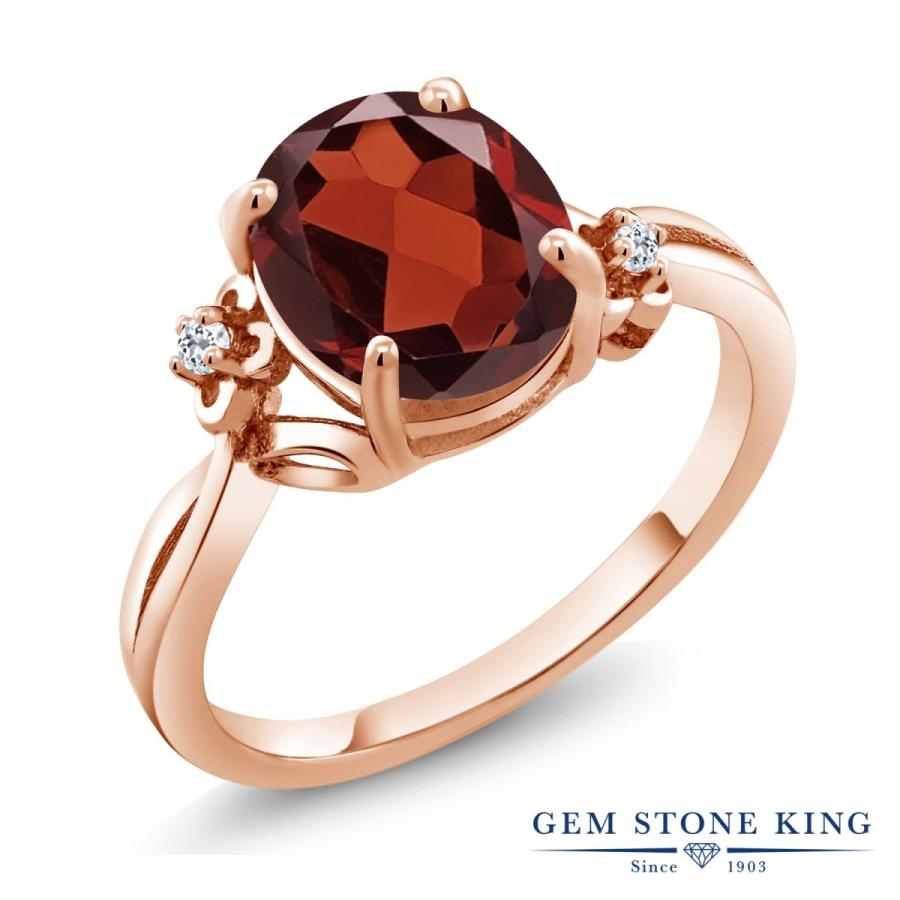 天然 ガーネット リング レディース 指輪 ピンクゴールド 加工 天然石 1月 誕生石 お守り 誕生日プレゼント 女性 ブランド