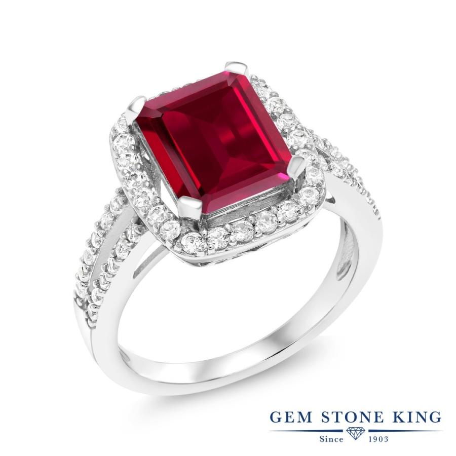 シンセティック ルビー リング レディース 指輪 7月 誕生石 お守り 誕生日プレゼント 女性 ブランド