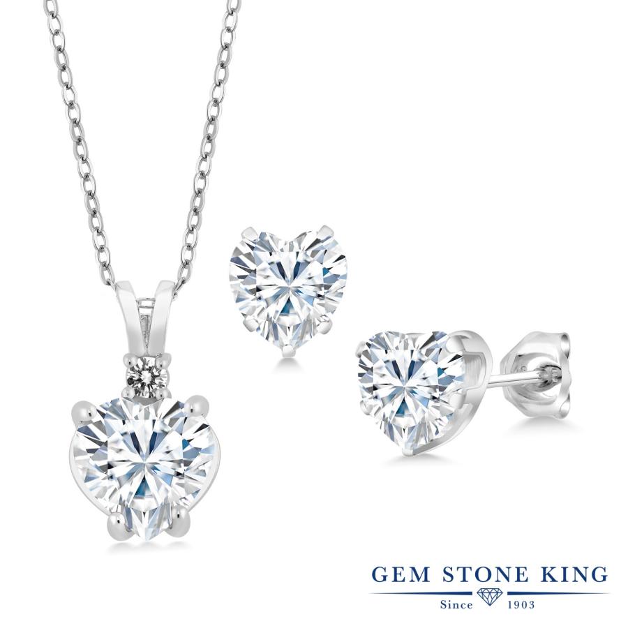 モアサナイト ネックレス ピアス セット レディース プレゼント 女性