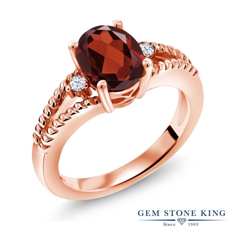 天然 ガーネット リング レディース 指輪 ピンクゴールド 加工 天然石 1月 誕生石 お守り 誕生日プレゼント 女性 ブランド
