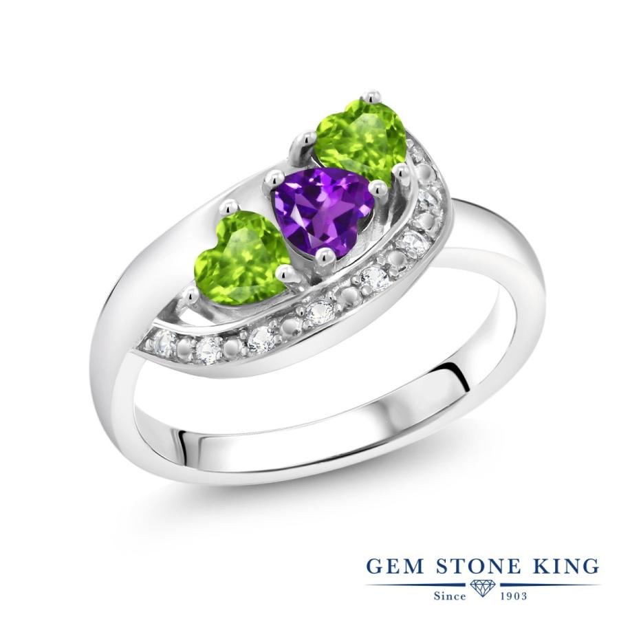 天然 アメジスト リング レディース 指輪 プラチナ 加工 天然石 2月 誕生石 お守り 誕生日プレゼント 女性 ブランド