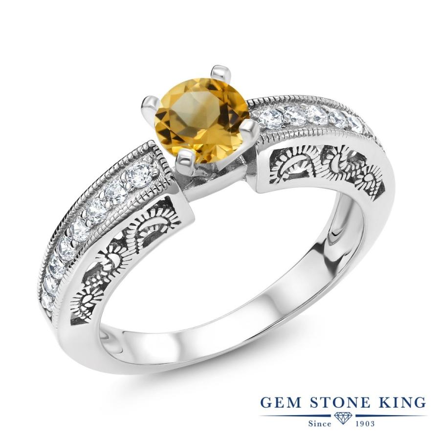 天然 シトリン リング レディース 指輪 天然石 11月 誕生石 お守り 誕生日プレゼント 女性 ブランド