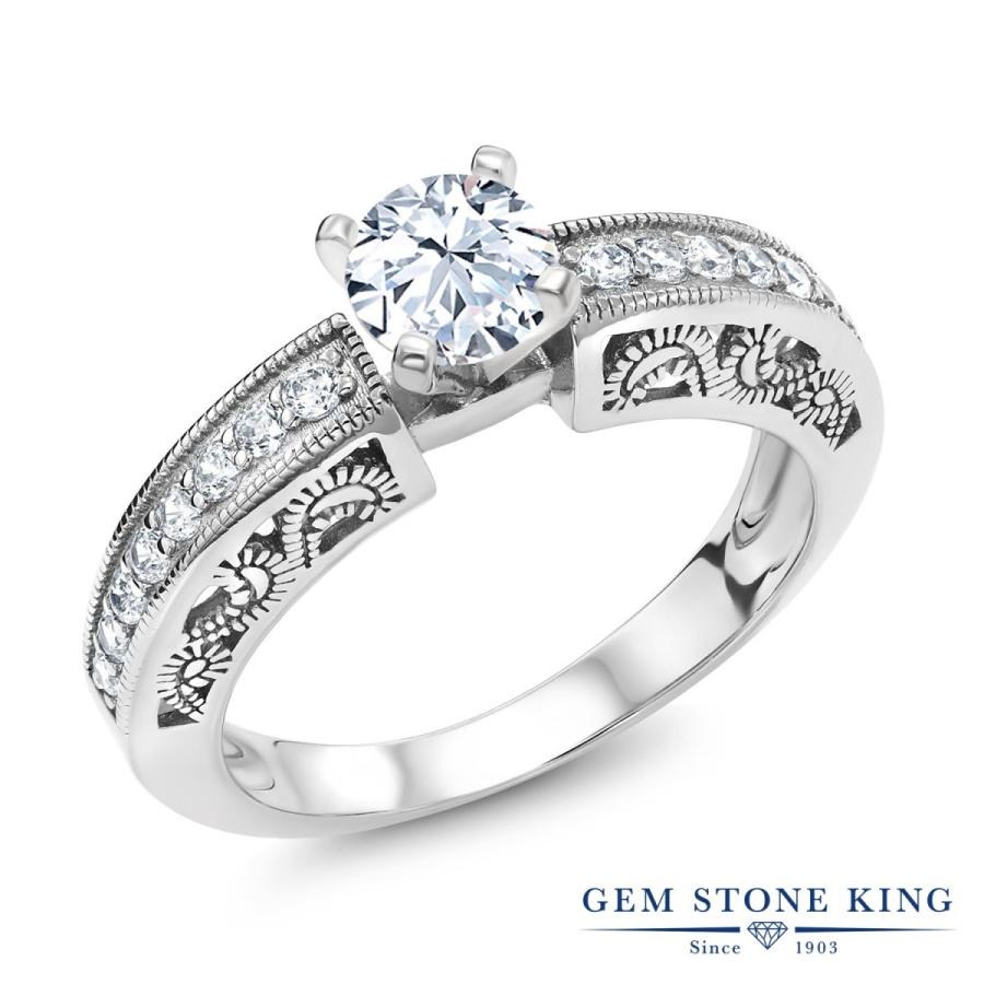 シンセティック ホワイトサファイア リング レディース 指輪 9月 誕生石 お守り 誕生日プレゼント 女性 ブランド