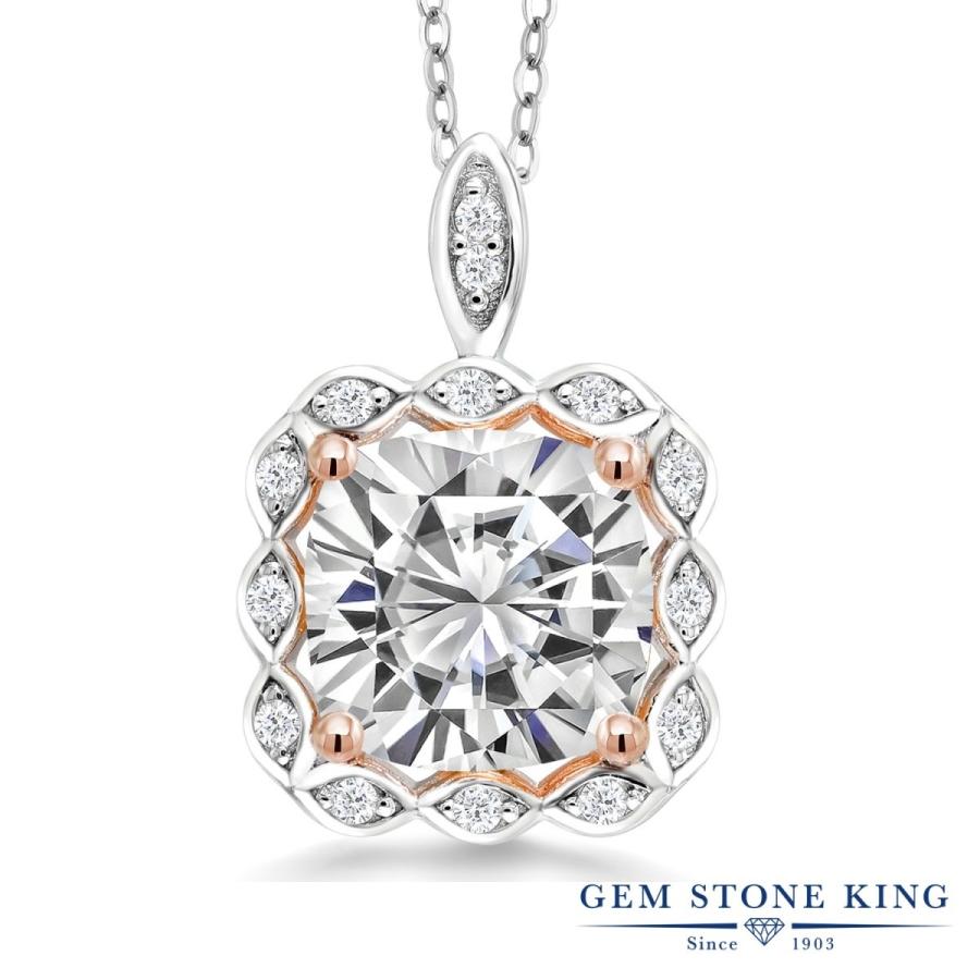 かわいい クリスマスプレゼント ピンクゴールド シルバー925 Brilliant Forever モアサナイト レディース ネックレス ブランド 人気 モアサナイト レディース ネックレス 妻 ブランド 彼女 レディースアクセサリー