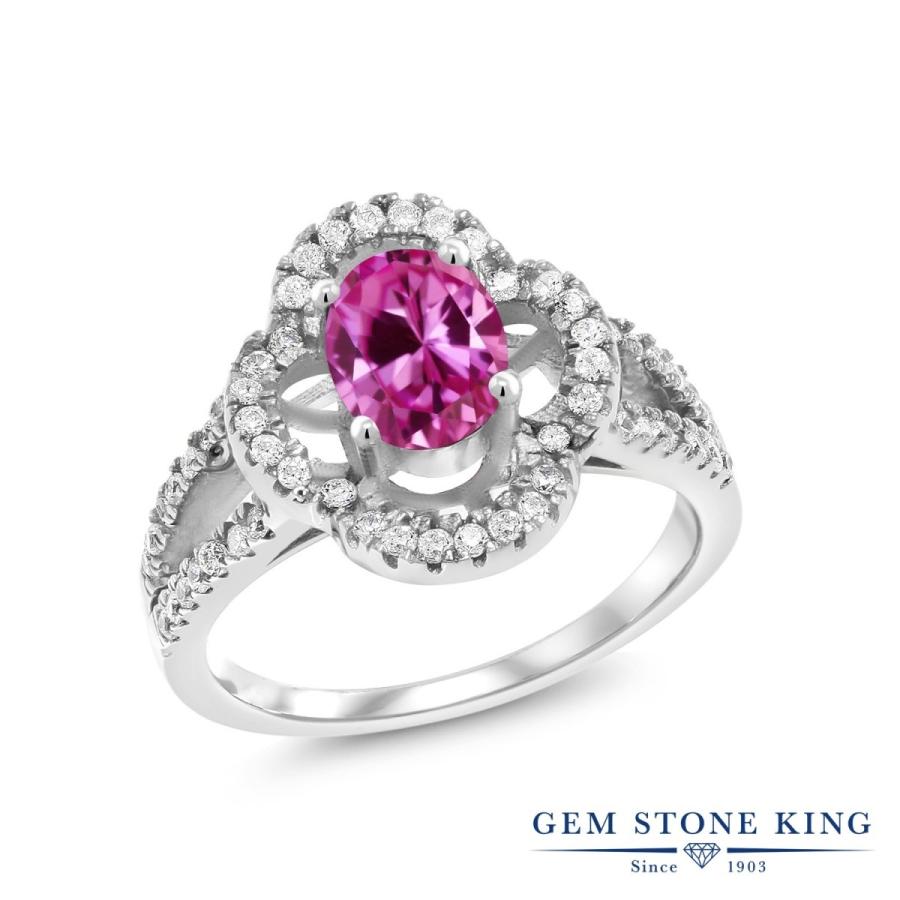 シンセティック ピンクサファイア リング レディース 指輪 9月 誕生石 お守り 誕生日プレゼント 女性 ブランド