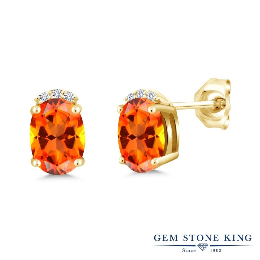 天然 ポピートパーズ ピアス レディース イエローゴールド 加工 天然石 11月 誕生石 お守り 誕生日プレゼント 女性 アレルギー対応 ブランド