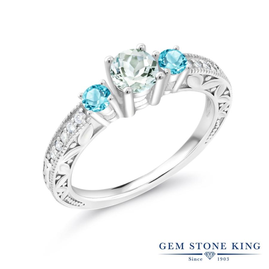 天然 アクアマリン リング レディース 指輪 天然石 3月 誕生石 お守り 誕生日プレゼント 女性 ブランド