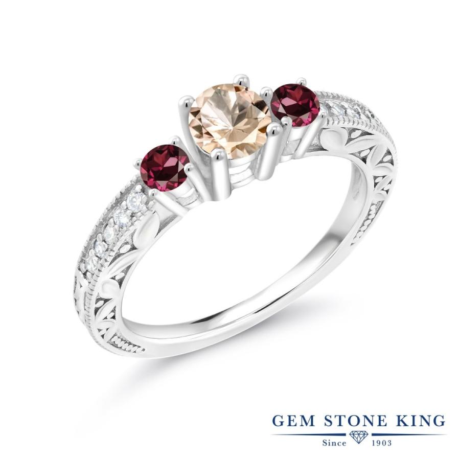 天然 モルガナイト リング レディース 指輪 天然石 4月 誕生石 お守り 誕生日プレゼント 女性 ブランド