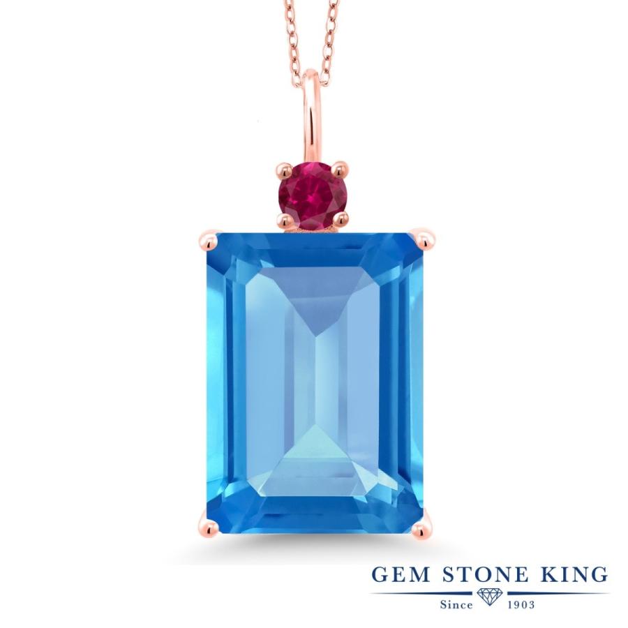 天然 スイスブルートパーズ ネックレス レディース ピンクゴールド 加工 天然石 11月 誕生石 お守り 誕生日プレゼント 女性 ブランド