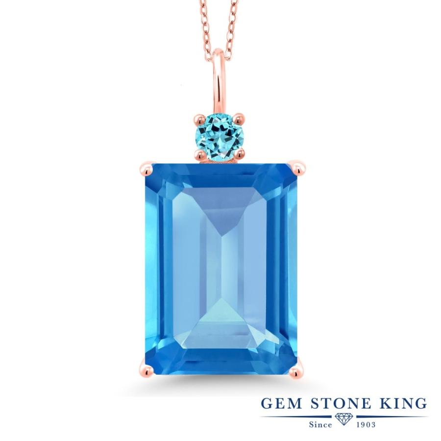 天然 スイスブルートパーズ ネックレス レディース ピンクゴールド 加工 天然石 11月 誕生石 お守り 誕生日プレゼント 女性 ブランド