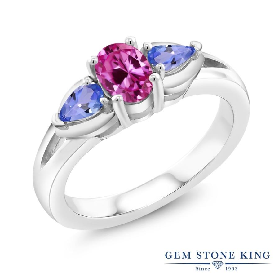 シンセティック ピンクサファイア リング レディース 指輪 9月 誕生石 お守り 誕生日プレゼント 女性 ブランド