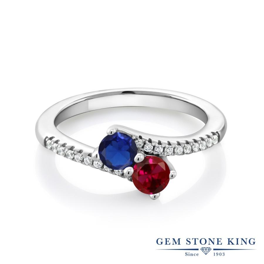 シンセティック サファイア リング レディース 指輪 9月 誕生石 お守り 誕生日プレゼント 女性 ブランド