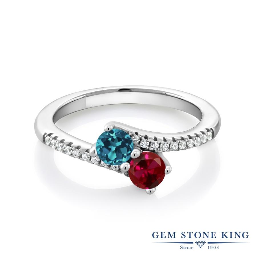 天然 ロンドンブルートパーズ リング レディース 指輪 天然石 11月 誕生石 お守り 誕生日プレゼント 女性 ブランド