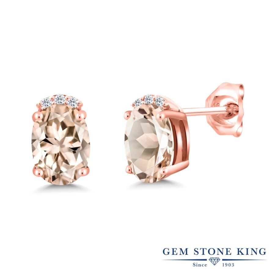 天然 モルガナイト ピアス レディース ピンクゴールド 加工 天然石 4月 誕生石 お守り 誕生日プレゼント 女性 アレルギー対応 ブランド