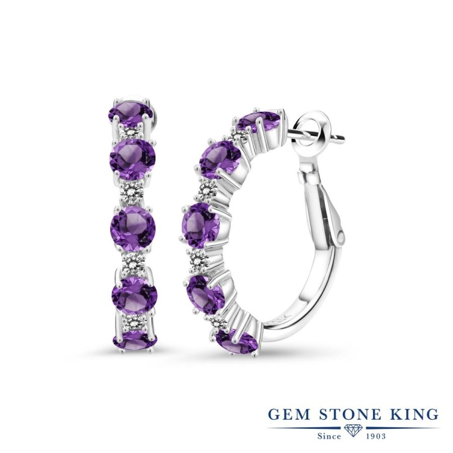 激安ブランド 天然 アメジスト ピアス レディース フープ 天然石 2月 誕生石 金属アレルギー対応 Mgz 1638 Rd Am Pur Di W Ss Gem Stone King 通販 Yahoo ショッピング 全ての Www World Of Heating De