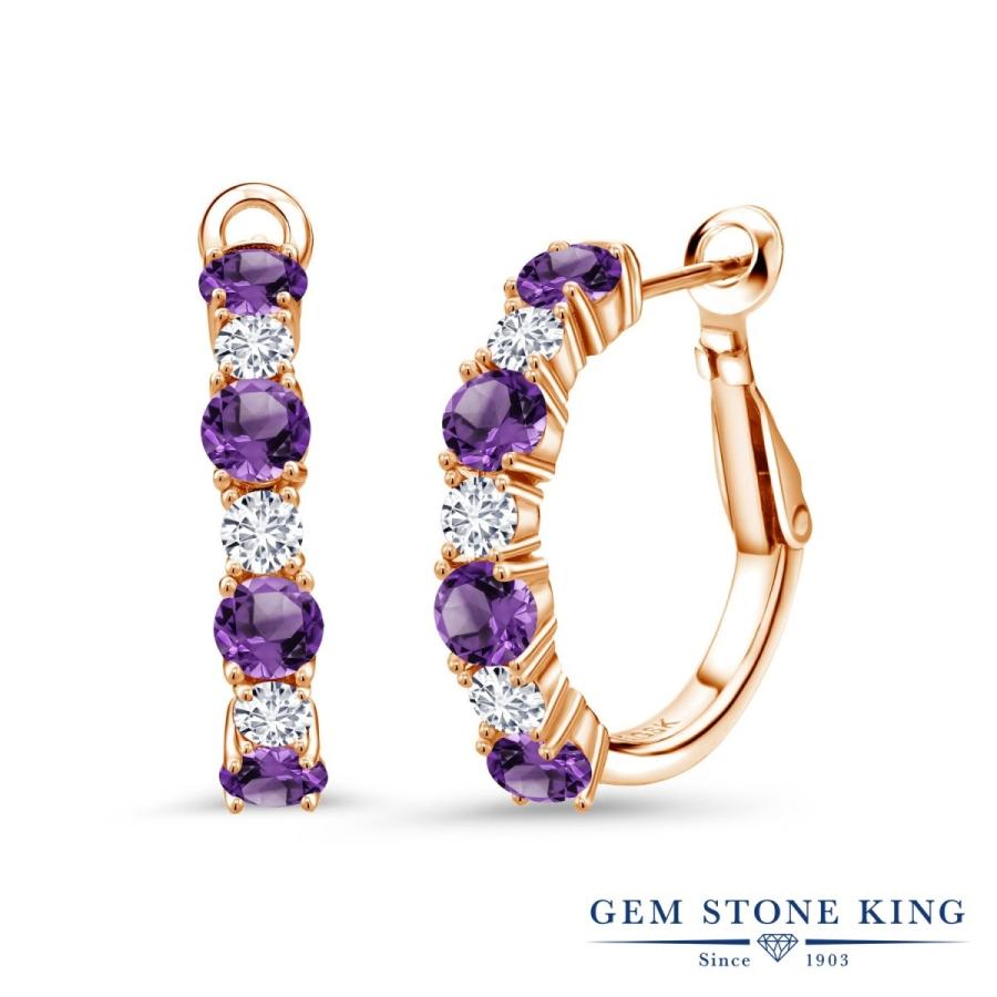 工場直送 天然 アメジスト ピアス レディース シルバー ピンクゴールド 加工 フープ 天然石 2月 誕生石 金属アレルギー対応 Mgz 1640 Rd Am Pur Lq1 Rpss Gem Stone King 通販 Yahoo ショッピング 人気絶頂 Duxnutrition A8brands Com