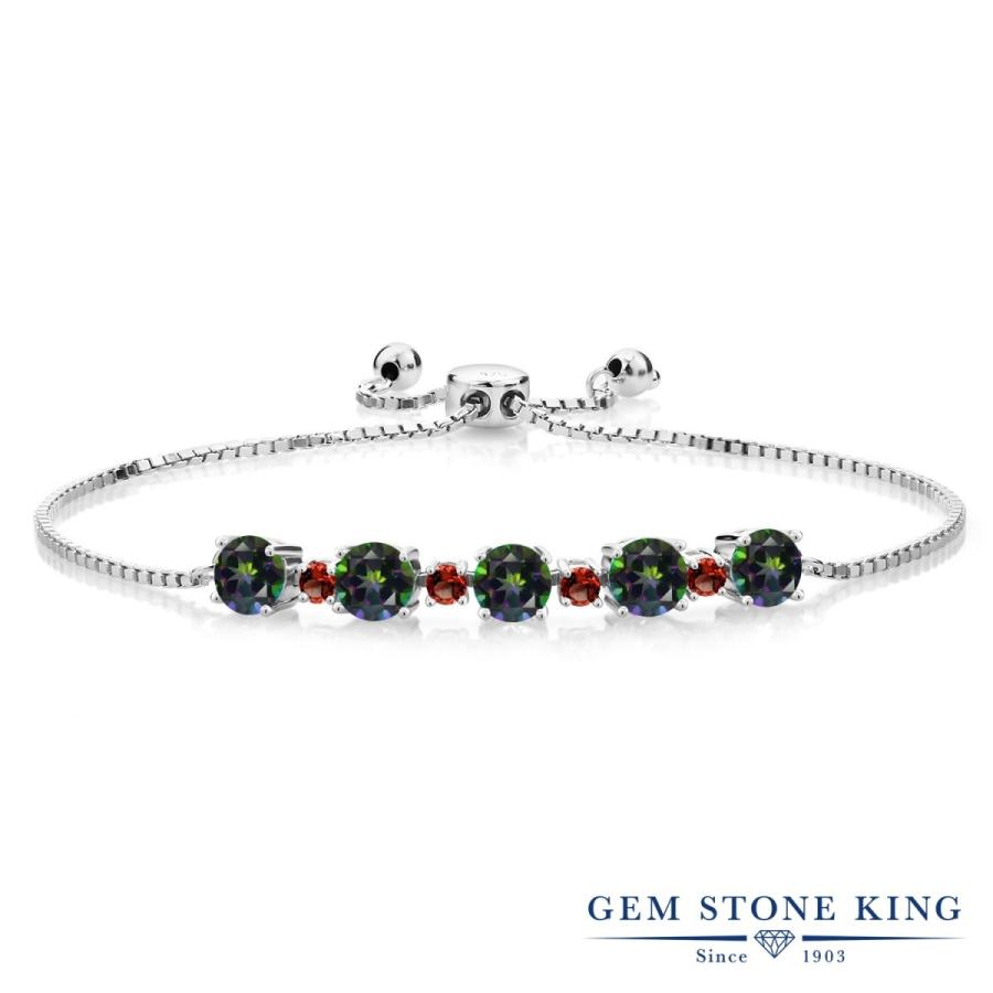 天然 ミスティック トパーズ ブレスレット レディース 天然石 お守り 40代 50代 ブランド