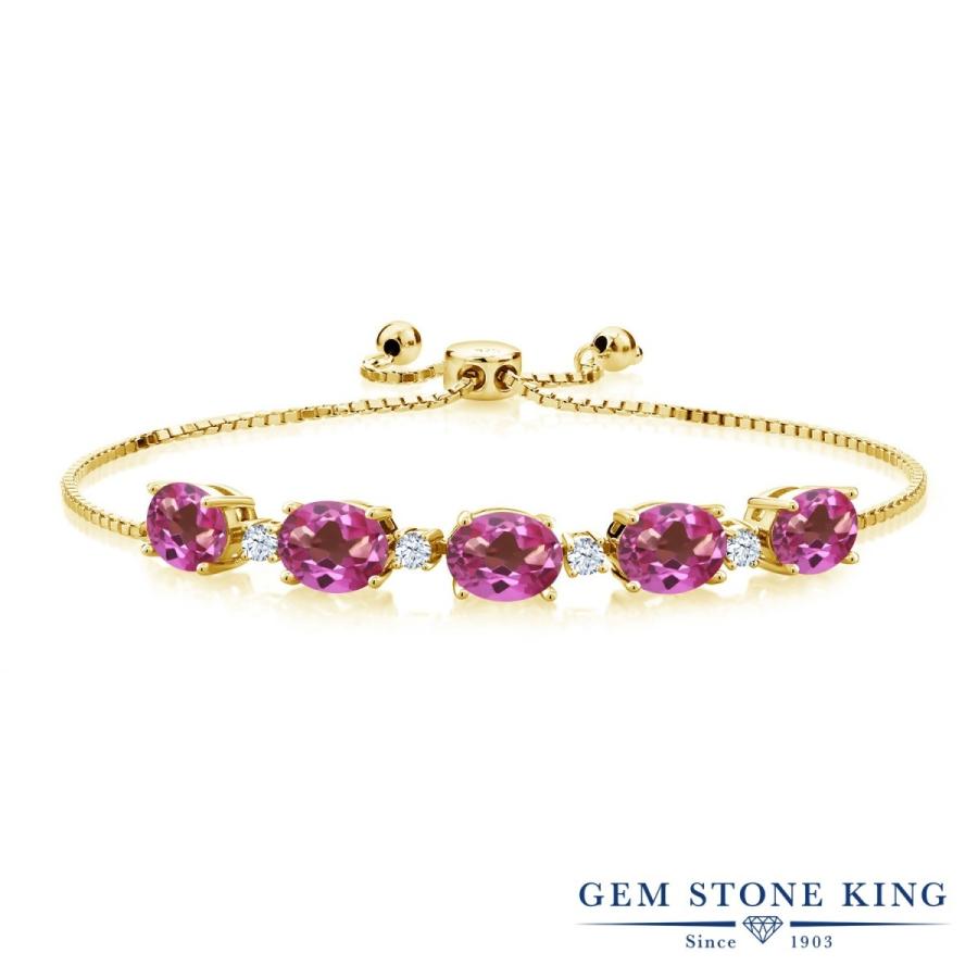 天然 ミスティック トパーズ ブレスレット レディース イエローゴールド 加工 天然石 お守り 40代 50代 ブランド