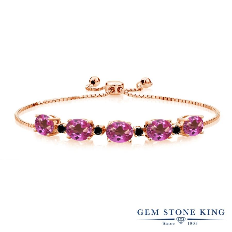 天然 ミスティック トパーズ ブレスレット レディース ピンクゴールド 加工 天然石 お守り 40代 50代 ブランド