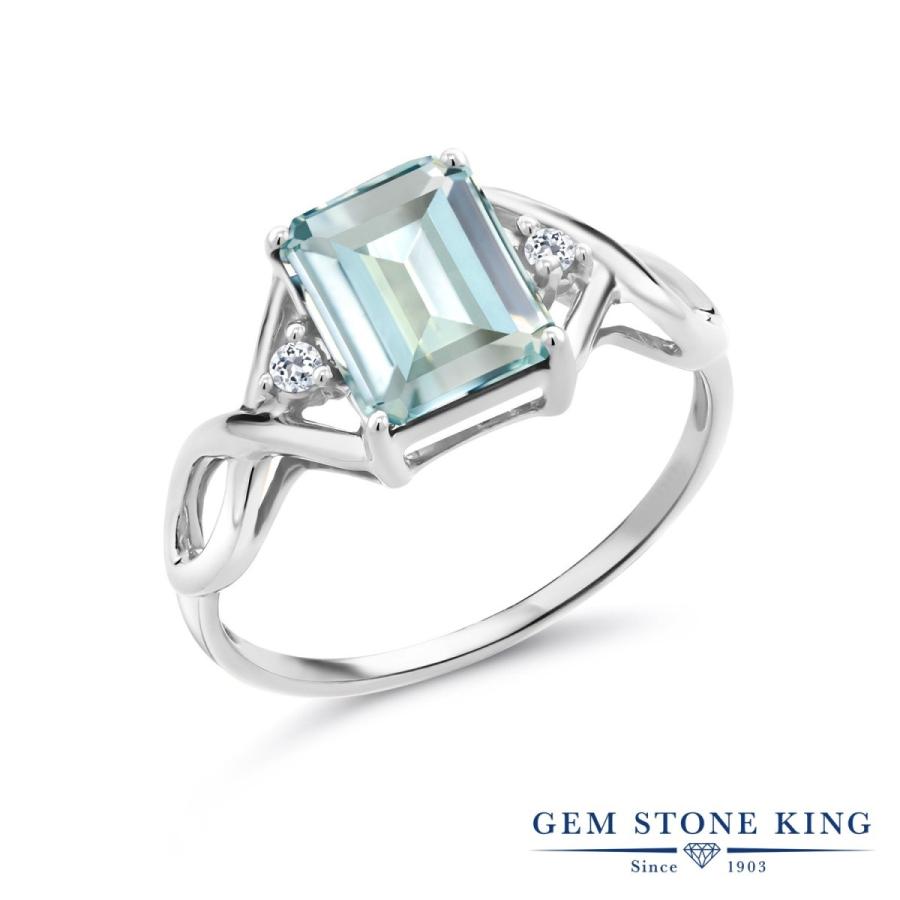 シミュレイテッド アクアマリン リング レディース 指輪 ブランド