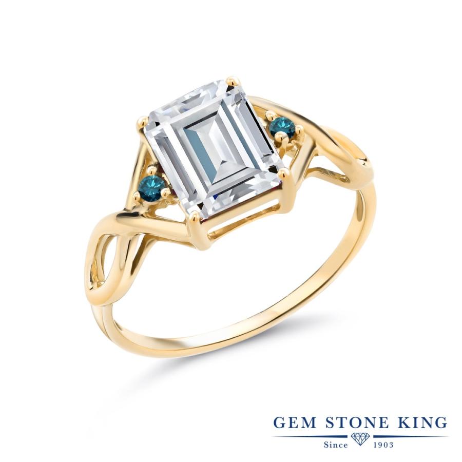 指輪 レディース リング モアサナイト イエローゴールド 加工 プレゼント 女性 ブランド(18054円)