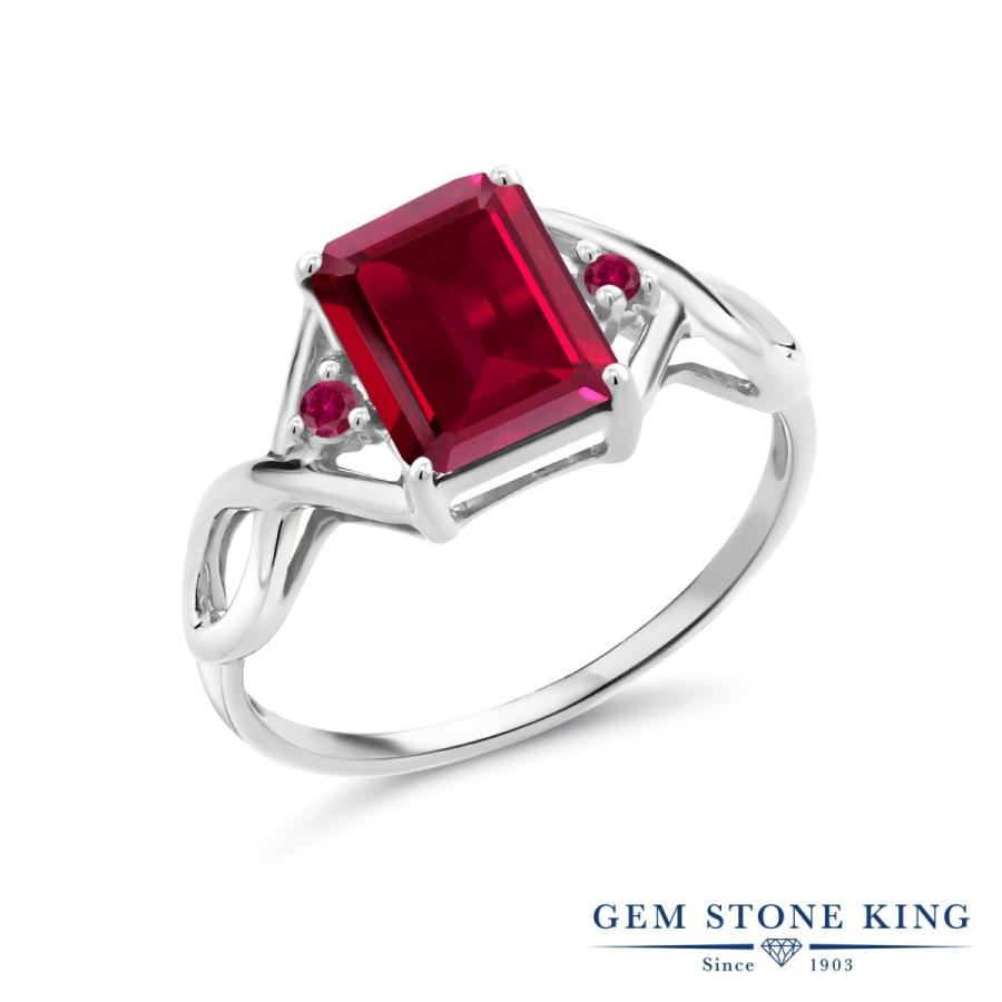 シンセティック ルビー リング レディース 指輪 7月 誕生石 お守り 誕生日プレゼント 女性 ブランド