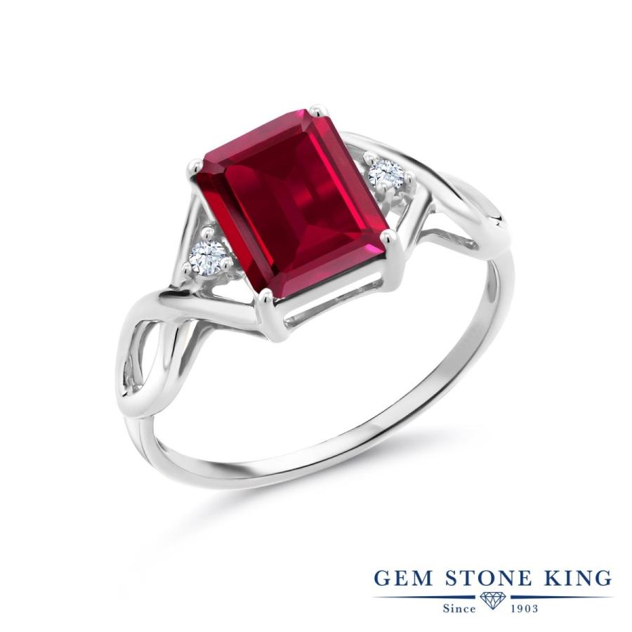 シンセティック ルビー リング レディース 指輪 7月 誕生石 お守り 誕生日プレゼント 女性 ブランド