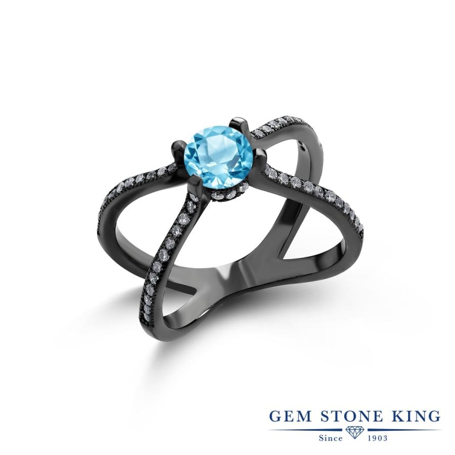 天然 スイスブルートパーズ リング レディース 指輪 天然石 11月 誕生石 お守り 誕生日プレゼント 女性 ブランド